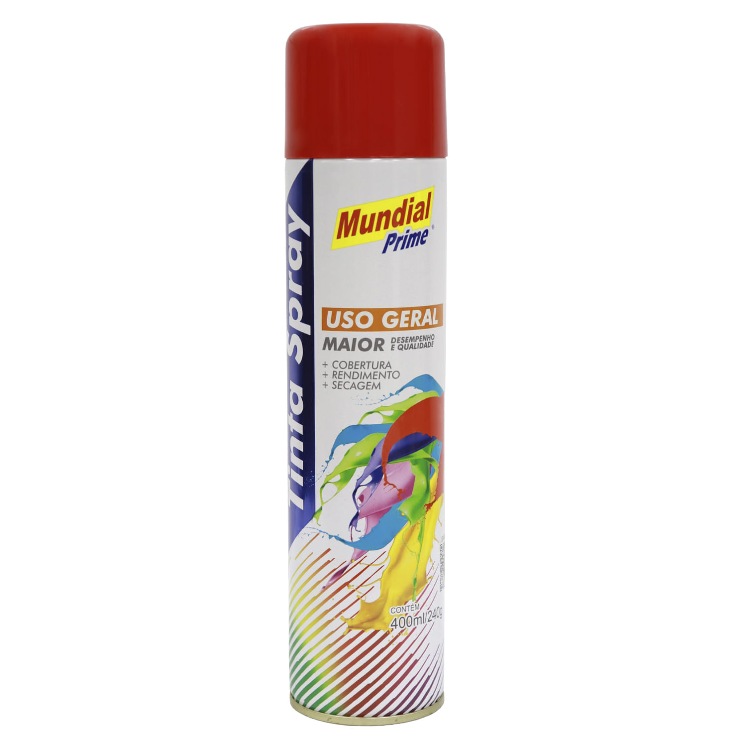 TINTA SPRAY VERMELHO 400ML / 240G