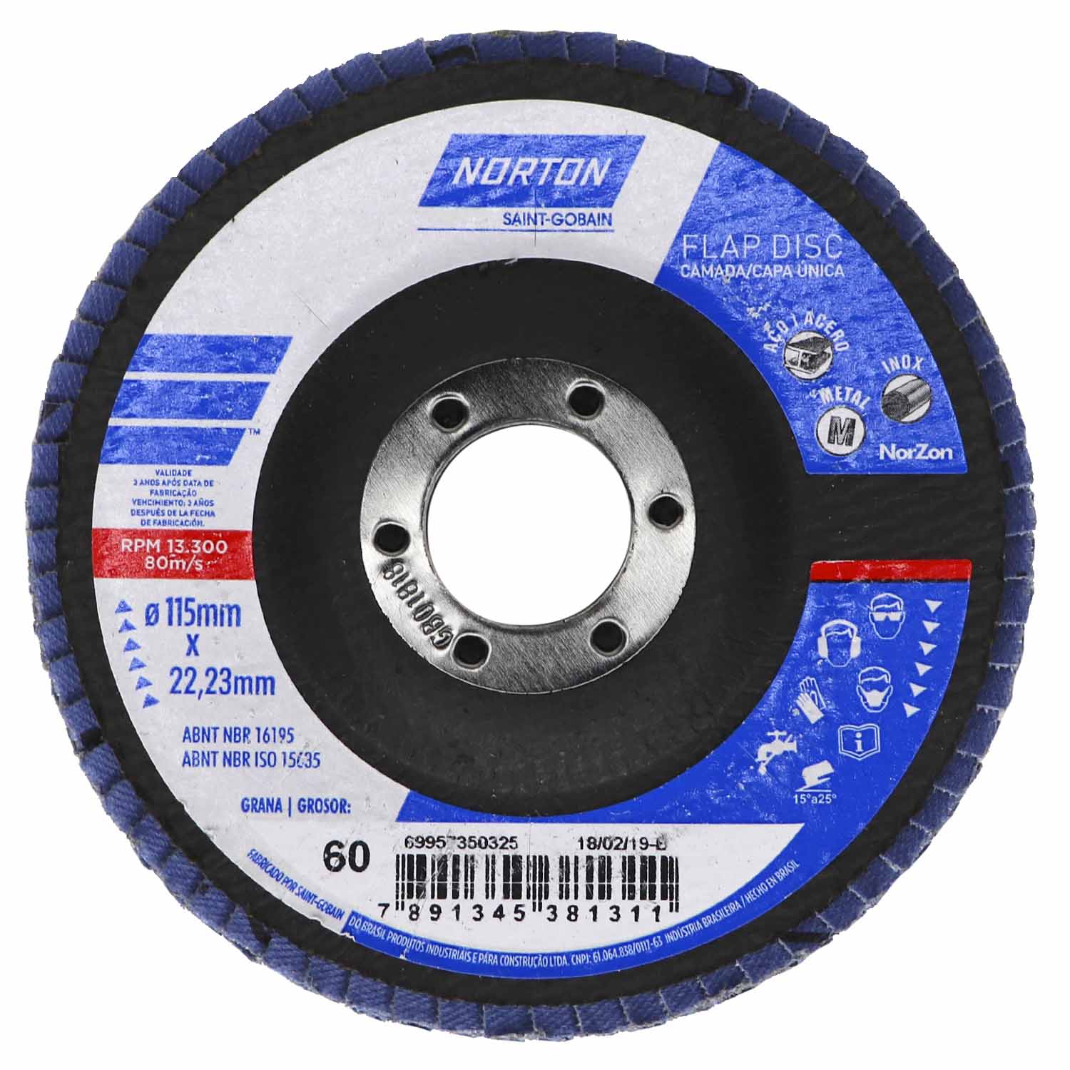 NORTON MEANS BLÄTTER Keramikbeschichtete MULTI AIR 115 X 230 Mm P400 50 PIECES