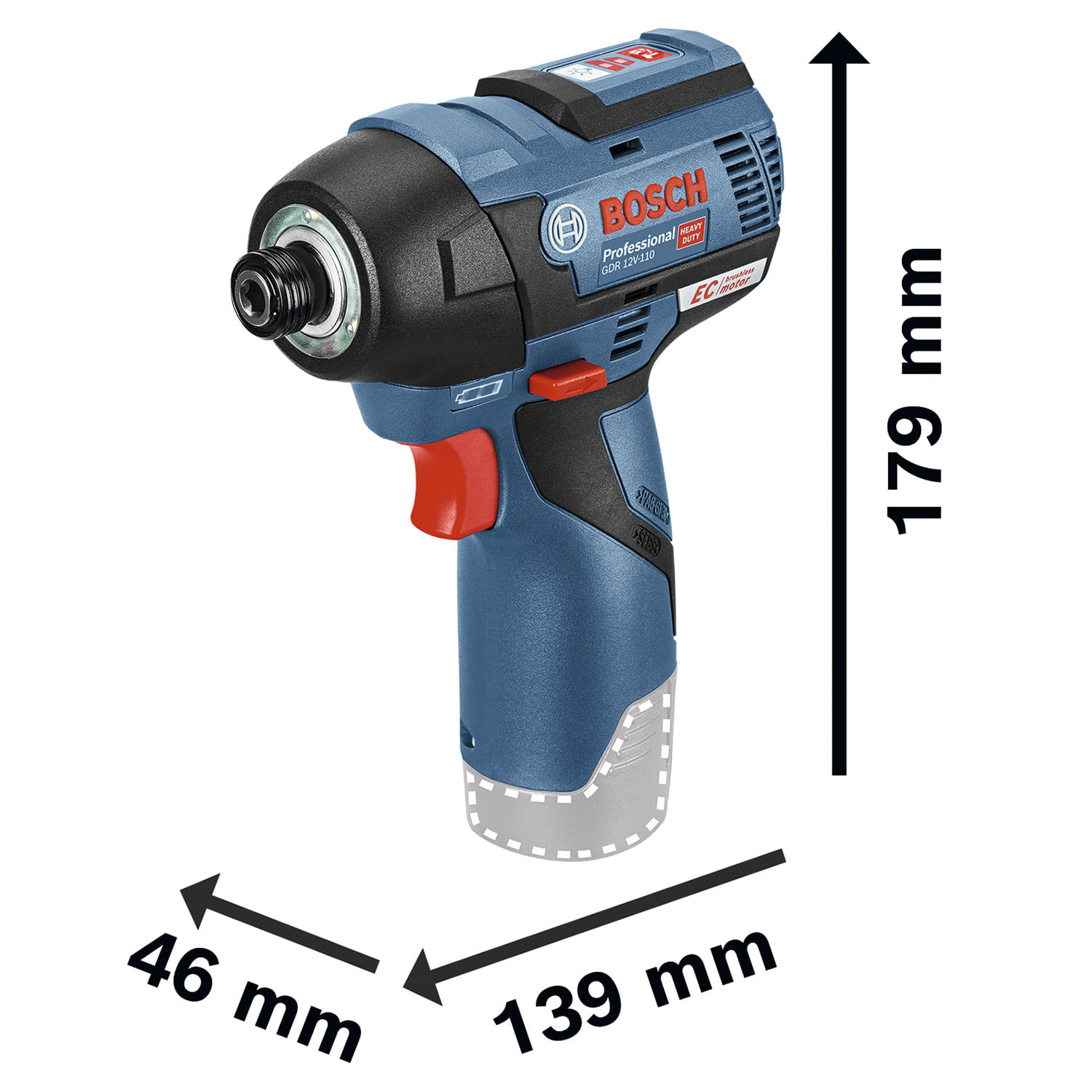 PARAF DE IMPACTO 12V 1/4
