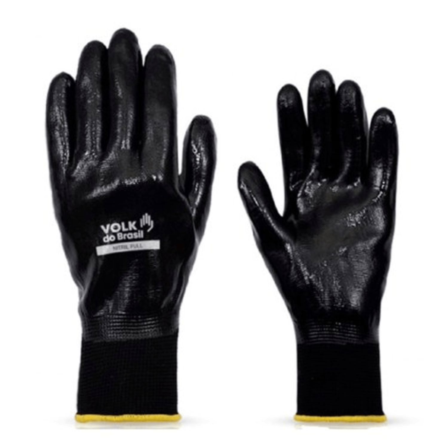 LUVA NITRILICA PRETA 8/M - NITRIL FULL CA 25280