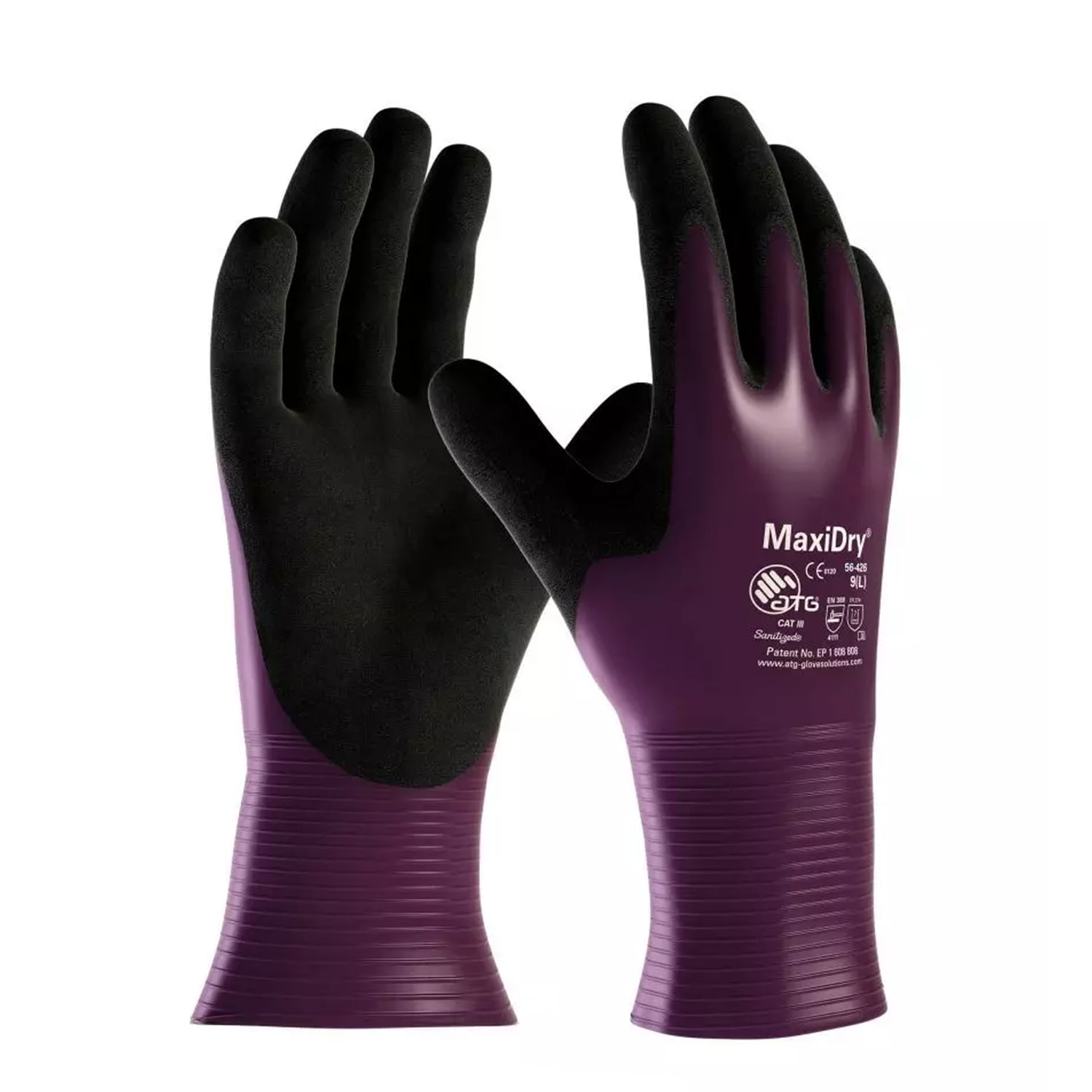 OZA LUVA NITRILICA PRETA 9/G - MAXIDRY TOTAL CA 32640