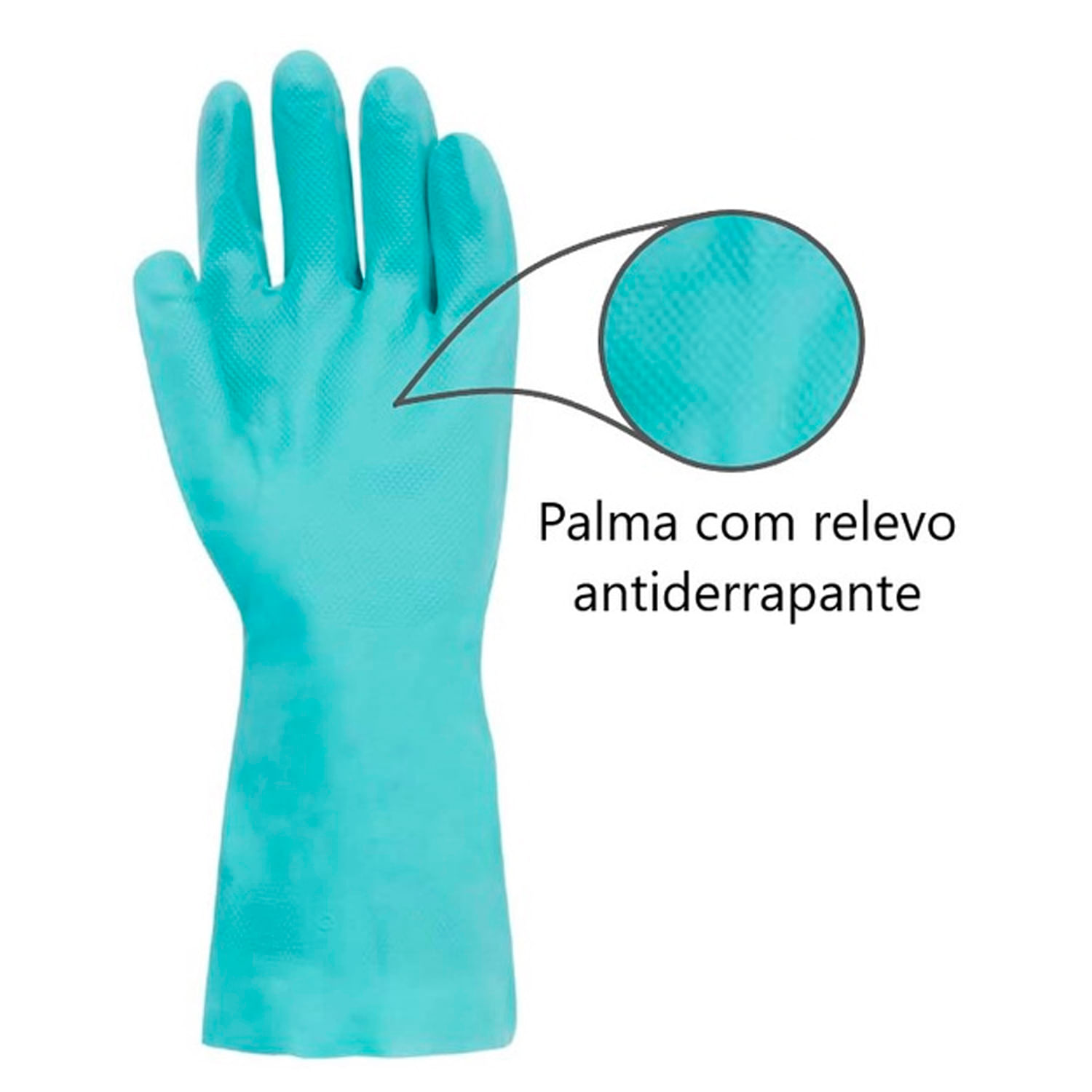 LUVA NITRÍLICA VERDE 9/G - SLIM CA 40570