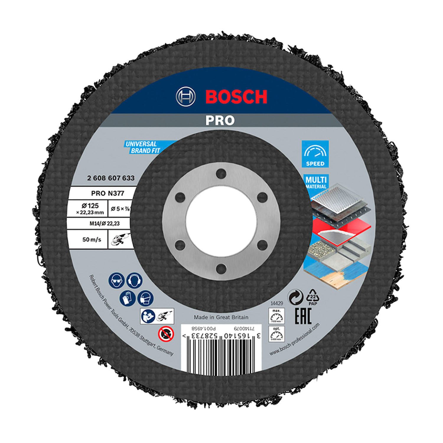 DISCO P/ACABAMENTO 115 X 22MM RAPID BLEND NEX-2SF - CINZA