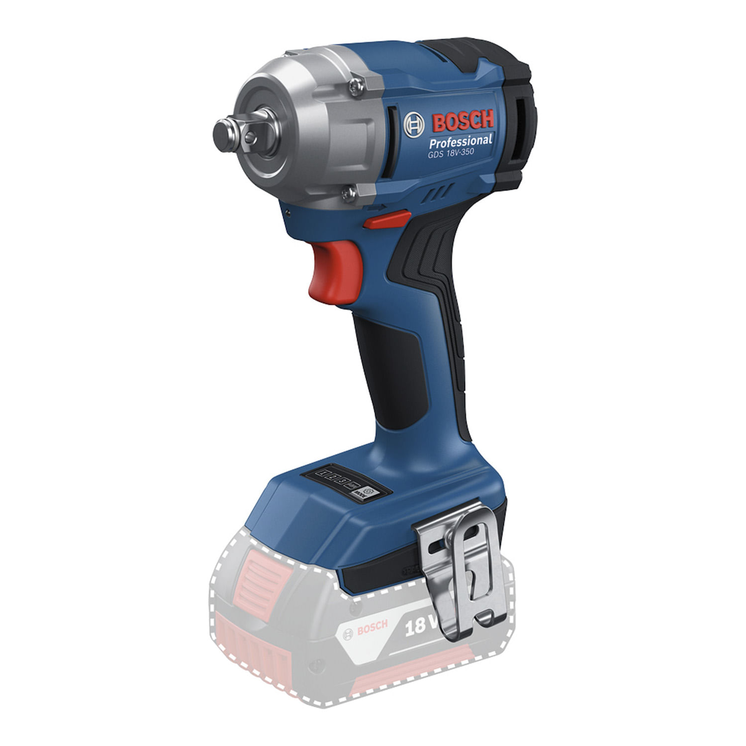 CHAVE IMPACTO 18V 1/4-1/2'' (285NM) GDX 18V-285 S/BAT.