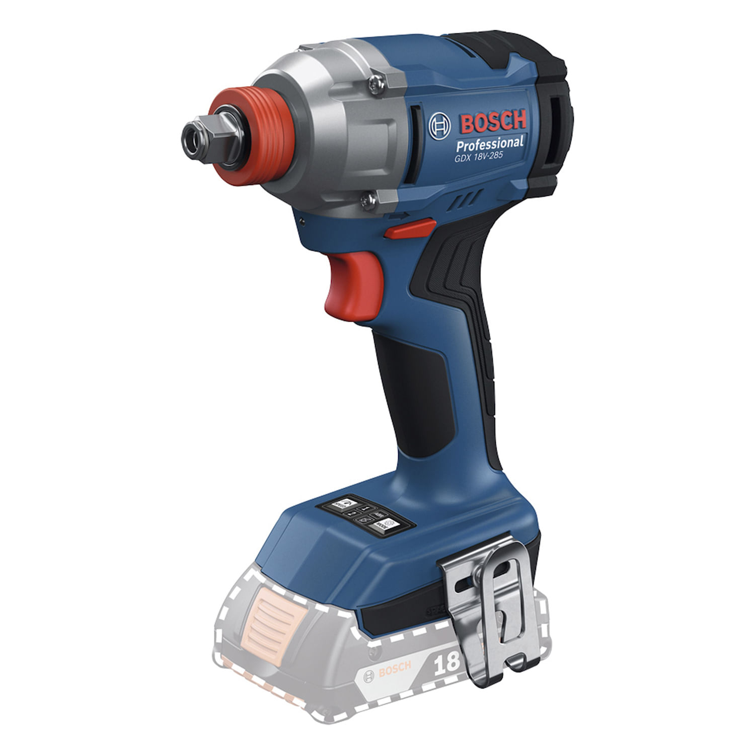 CHAVE IMPACTO 18V 1/4-1/2'' (285NM) GDX 18V-285 S/BAT.