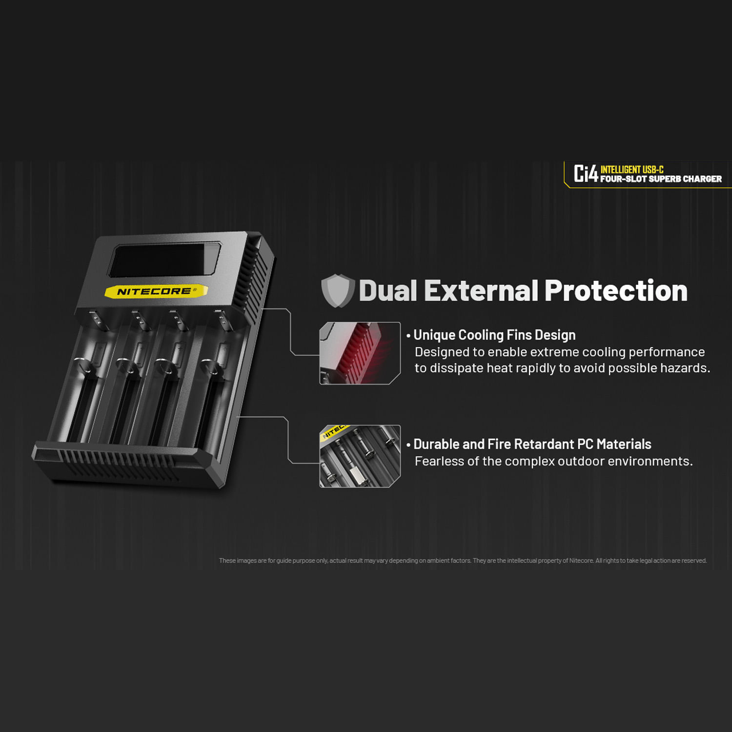 CARREGADOR DE PILHAS AA/AAA/AAAA/C/D USB-C - CI4