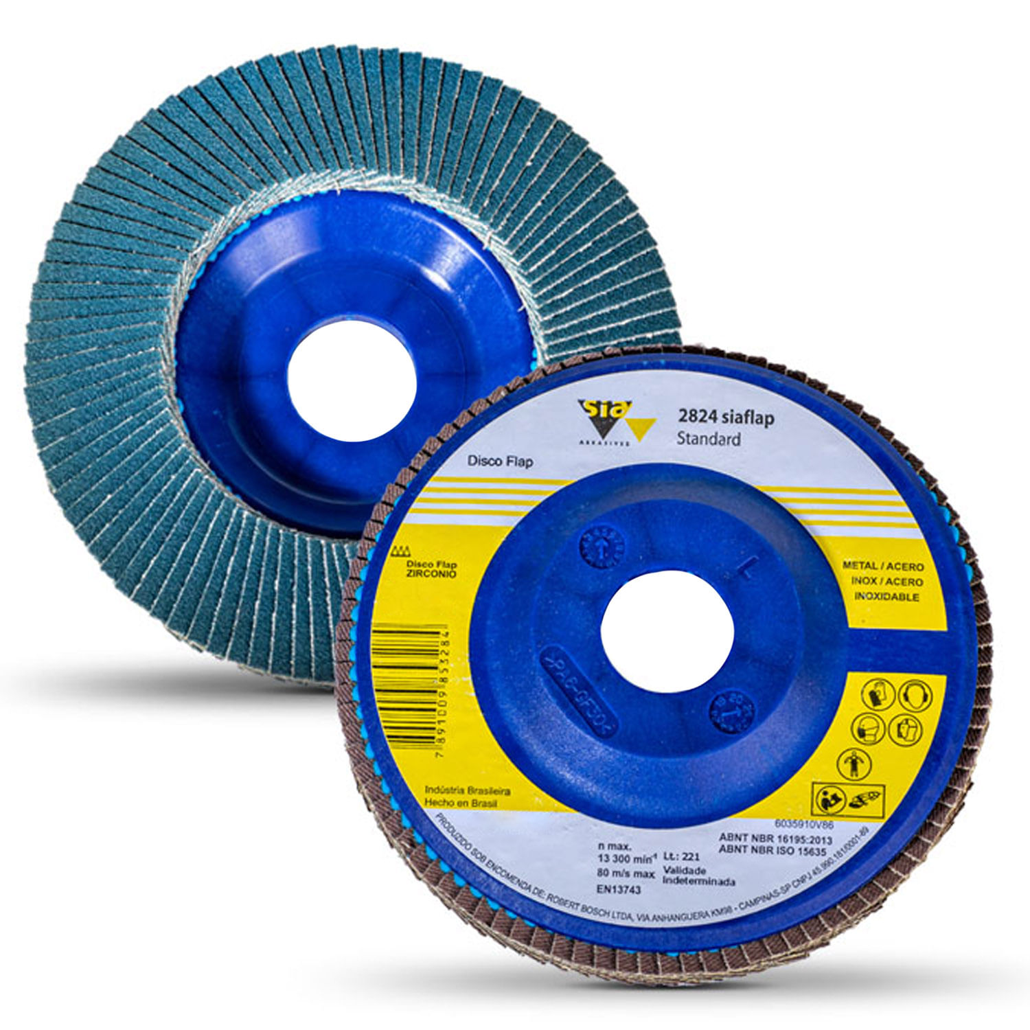 DISCO FLAP 115 X 22MM GR 60 FIBRA - 282